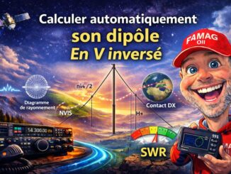 Calcul dipôle doublet demi-onde en V inversé