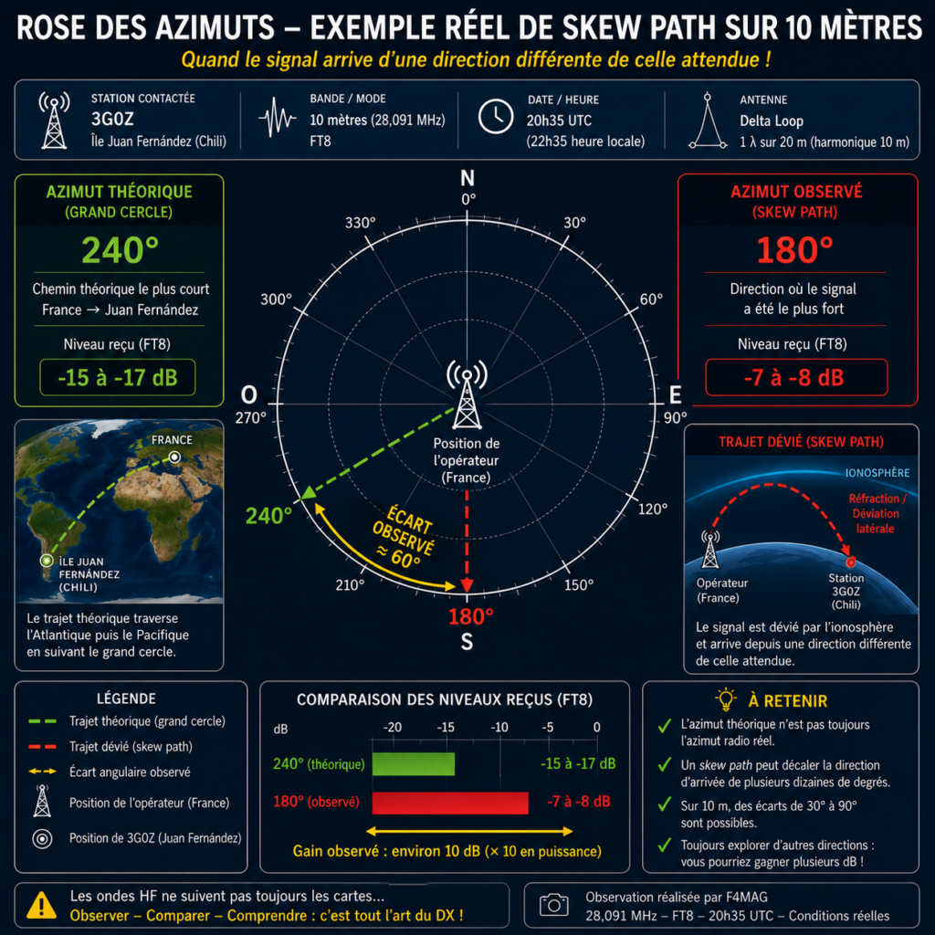 skew path sur la rose des azimuts